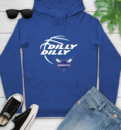 NBA Charlotte Hornets Dilly Dilly Basketball Sports Youth Hoodie 9