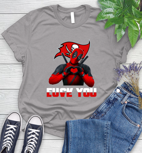 NHL Tampa Bay Buccaneers Deadpool Love You Fuck You Football Sports Women's T-Shirt 5