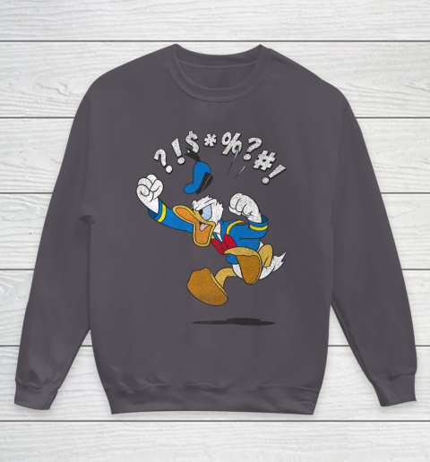 Disney Mickey And Friends Donald Angry Jump Youth Sweatshirt 5