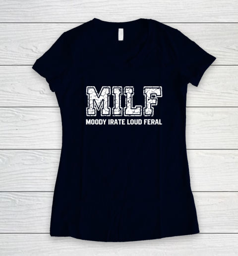MILD Moody Irate Loud Feral Women's V-Neck T-Shirt 2
