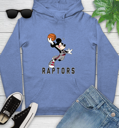 NBA Basketball Toronto Raptors Cheerful Mickey Mouse Shirt Youth Hoodie 11