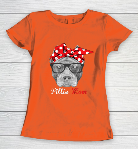 Dog Mom Shirt Pittie Mom Shirt for Pitbull Dog Lovers Mothers Day Women's T-Shirt 3