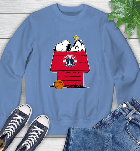 Washington Wizards NBA Basketball Snoopy Woodstock The Peanuts Movie Sweatshirt 11