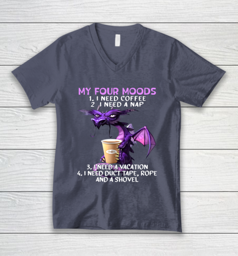 My Four Moods Glumy Dragon V-Neck T-Shirt 7