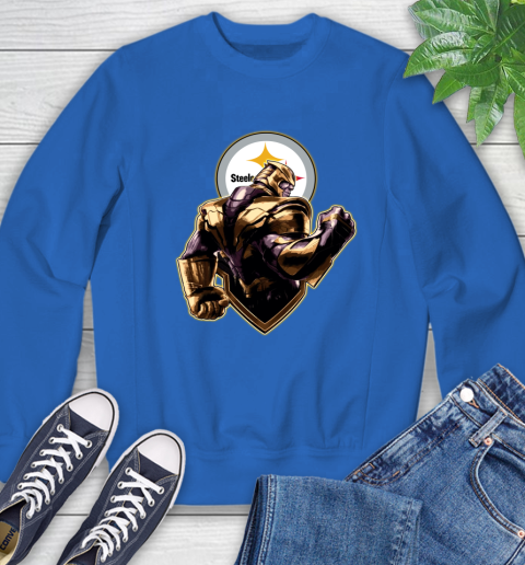 NFL Thanos Avengers Endgame Football Sports Pittsburgh Steelers Sweatshirt 8