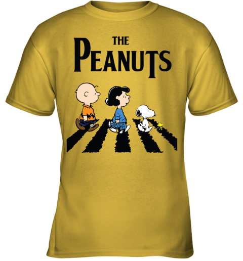 Peanuts Characters Abbey Road Boston Skyline Sports Teams Shirt