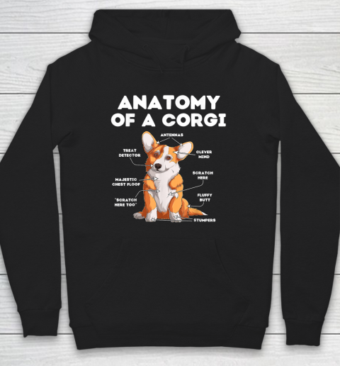 Anatomy of a Corgi Dog Lover Hoodie