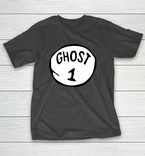 Ghost 1 Trick or Treat Simple Group Halloween Costume T-Shirt