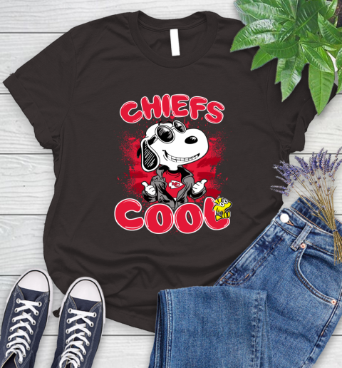 NFL Football Kansas City Chiefs Cool Snoopy Shirt Women's T-Shirt 9