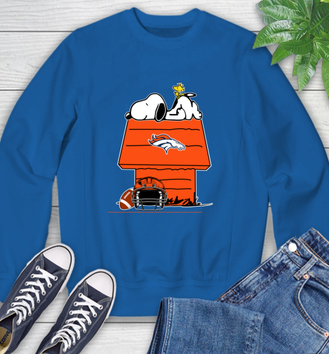 Denver Broncos NFL Football Snoopy Woodstock The Peanuts Movie Sweatshirt 8