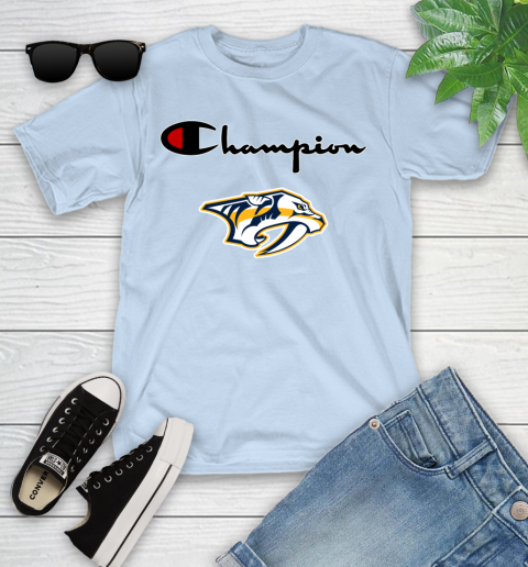 NHL Hockey Nashville Predators Champion Shirt Youth T-Shirt 5