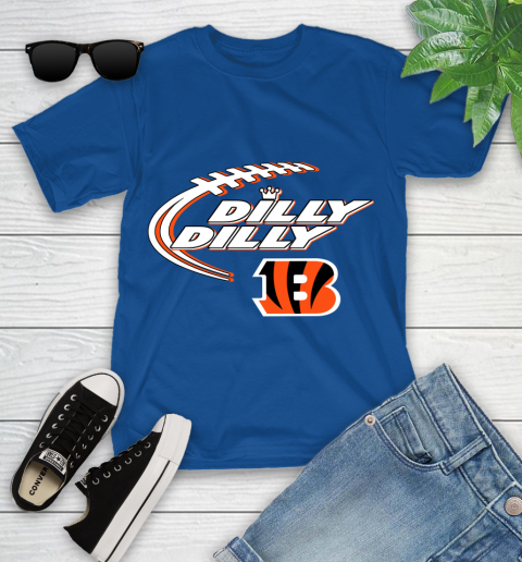 NFL Cincinnati Bengals Dilly Dilly Football Sports Youth T-Shirt 9