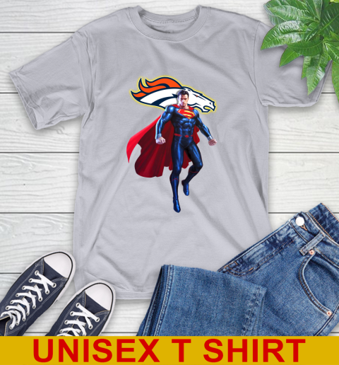NFL Superman DC Sports Football Denver Broncos T-Shirt 6