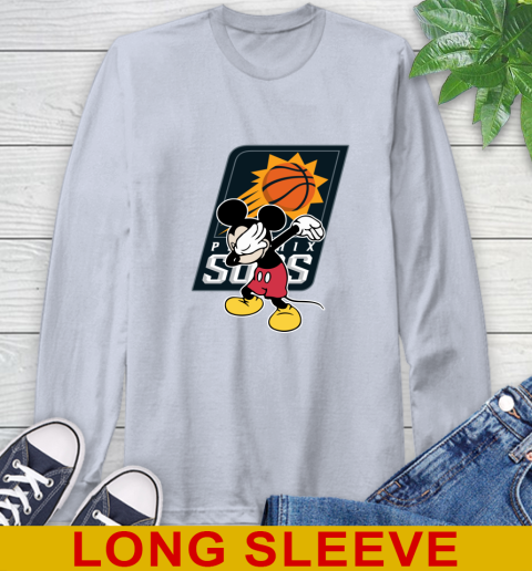Phoenix Suns NBA Basketball Dabbing Mickey Disney Sports Long Sleeve T-Shirt 6
