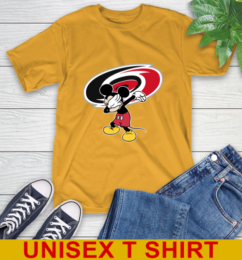 Carolina Hurricanes NHL Hockey Dabbing Mickey Disney Sports T-Shirt 3