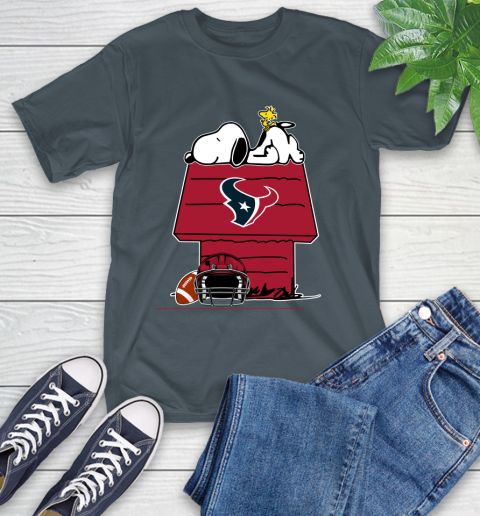 Houston Texans NFL Football Snoopy Woodstock The Peanuts Movie T-Shirt 9