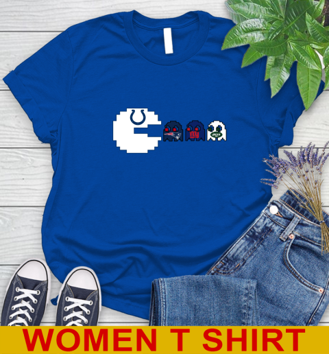 Indianapolis Colts NFL Football Pac Man Champion Women's T-Shirt 9