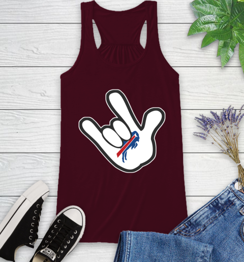 Buffalo Bills NFL Football Mickey Rock Hand Disney Racerback Tank 3