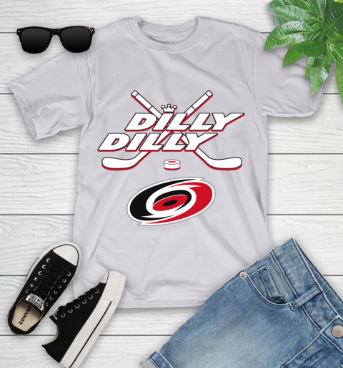 NHL Carolina Hurricanes Dilly Dilly Hockey Sports Youth T-Shirt 4