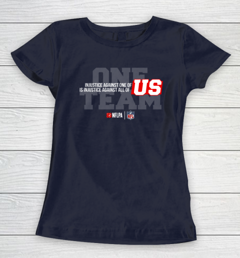 NFL End Racism Print In Front And Back Women's T-Shirt 2