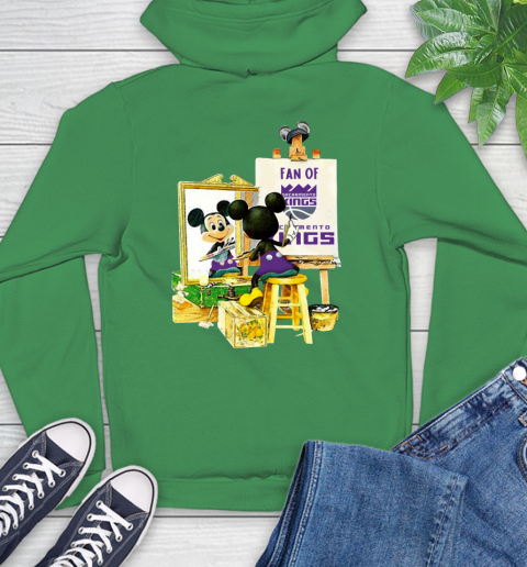 NBA Basketball Sacramento Kings Mickey Drawing Shirt 21