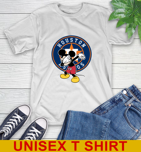 Houston Astros MLB Baseball Dabbing Mickey Disney Sports T-Shirt