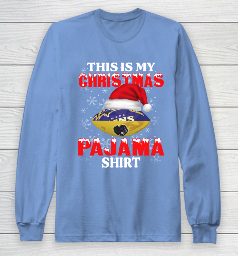 Baltimore Ravens This Is My Christmas Pajama Shirt NFL Long Sleeve T-Shirt 8