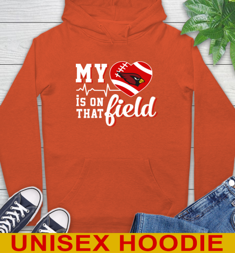 NFL My Heart Is On That Field Football Sports St.Louis Cardinals Hoodie 4