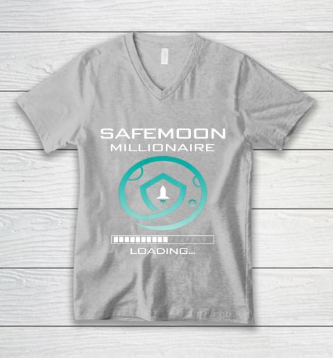 Funny Safemoon Millionaire Crypto V-Neck T-Shirt 3