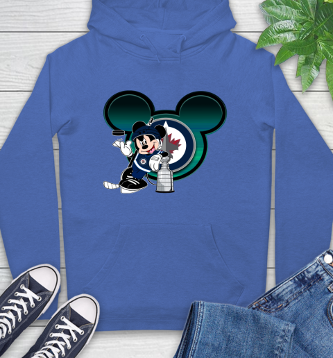 NHL Winnipeg Jets Stanley Cup Mickey Mouse Disney Hockey T Shirt Hoodie 9