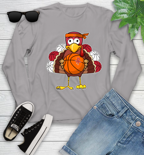 Houston Rockets Turkey thanksgiving day Youth Long Sleeve 5