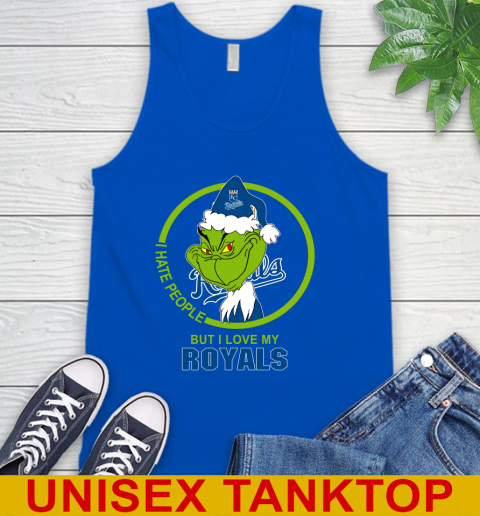 Kansas City Royals MLB Christmas Grinch I Hate People But I Love My Favorite Baseball Team Tank Top 5