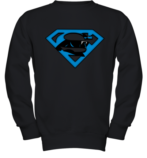 We Are Undefeatable The Carolina Panthers x Superman NFL Youth Sweatshirt