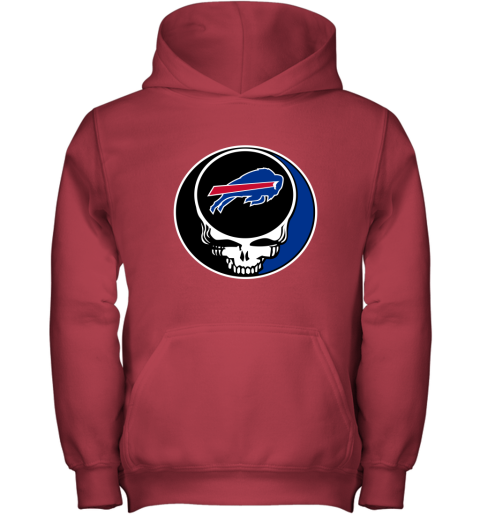 NFL Buffalo Bills Grateful Dead Rock Band Football Sports Z021vTql6zm youth hoodie 43 95 151514 front red