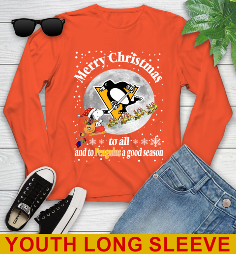 Pittsburgh Penguins Merry Christmas To All And To Penguins A Good Season NHL Hockey Sports Youth Long Sleeve 3
