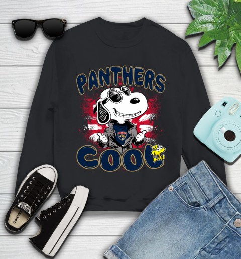 NHL Hockey Florida Panthers Cool Snoopy Shirt Youth Sweatshirt