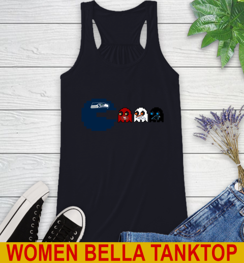Seattle Seahawks NFL Football Pac Man Champion Racerback Tank 10