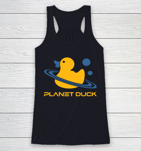 Planet Duck Quackity Racerback Tank 7