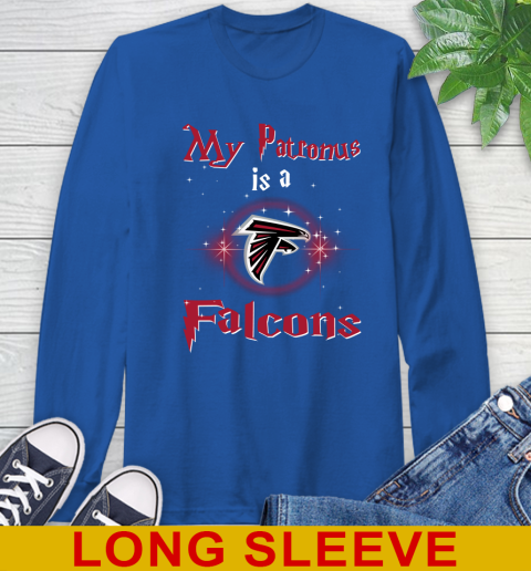 NFL Football Harry Potter My Patronus Is A Atlanta Falcons Long Sleeve T-Shirt 11