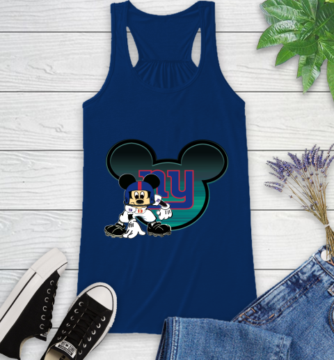 NFL New York Giants Mickey Mouse Disney Football T Shirt Racerback Tank 9