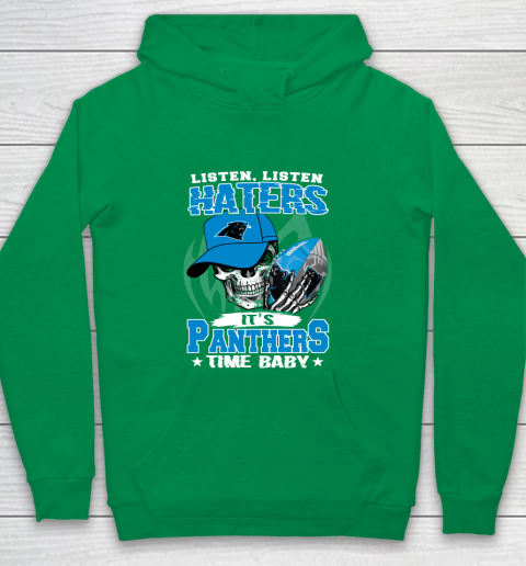 Listen Haters It is PANTHERS Time Baby NFL Youth Hoodie 4