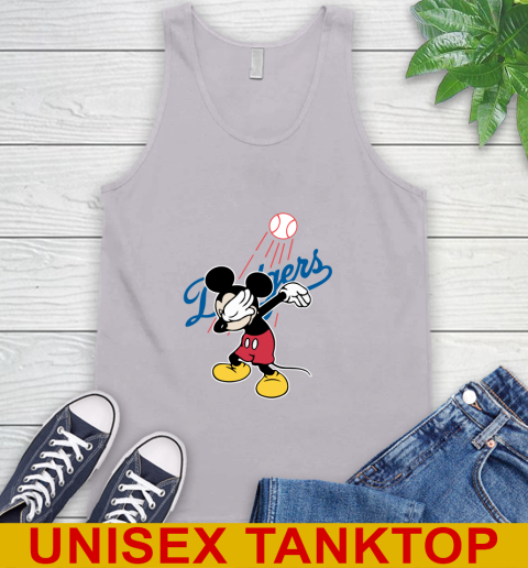 Los Angeles Dodgers MLB Baseball Dabbing Mickey Disney Sports Tank Top 4