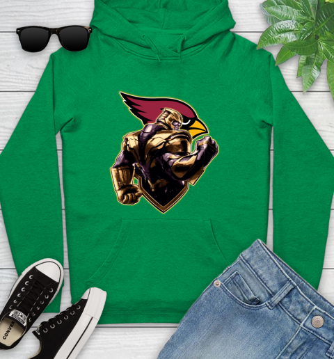 NFL Thanos Avengers Endgame Football Sports Arizona Cardinals Youth Hoodie 7