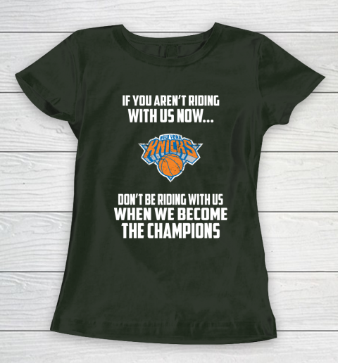 NBA New York Knicks Basketball We Become The Champions Women's T-Shirt 4