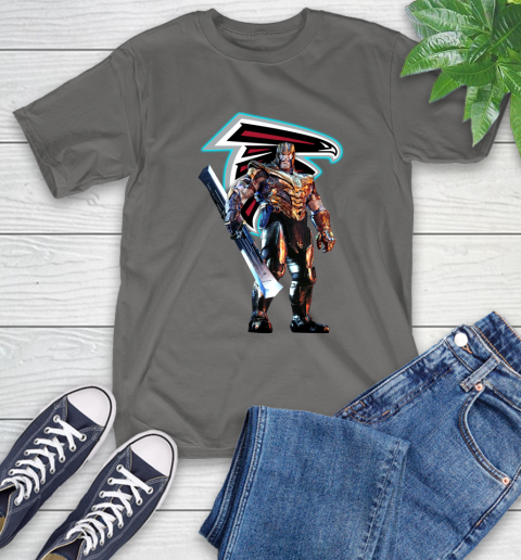 NFL Thanos Gauntlet Avengers Endgame Football Atlanta Falcons T-Shirt 9