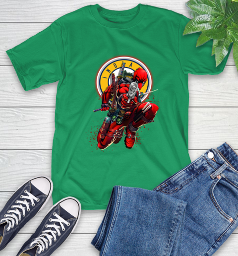 NBA Deadpool Marvel Comics Sports Basketball Indiana Pacers T-Shirt 7