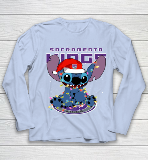 Sacramento Kings NBA noel stitch Basketball Christmas Youth Long Sleeve 5
