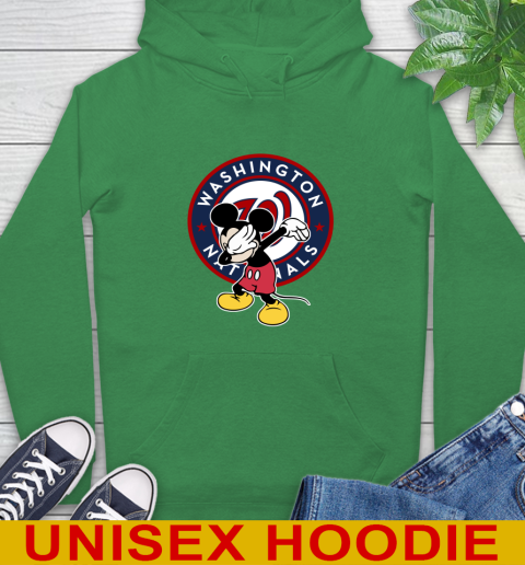 Washington Nationals MLB Baseball Dabbing Mickey Disney Sports Hoodie 8