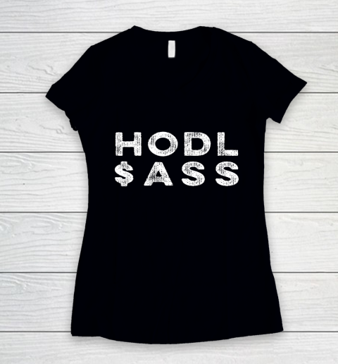 Australian Safe Shepherd Coin ASS Crypto Cryptocurrency Women's V-Neck T-Shirt