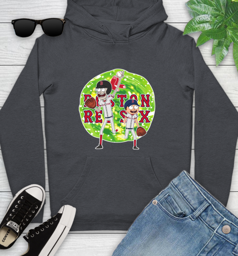 MLB Boston Red Sox Rick And Morty Baseball Sports Youth Hoodie 8